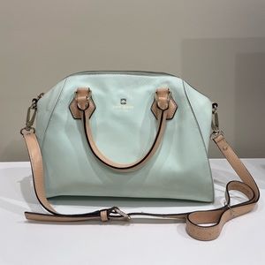 Kate Spade York Mint / Brown Mini Pippa Satchel